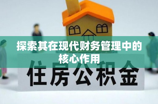 江永探索其在现代财务管理中的核心作用